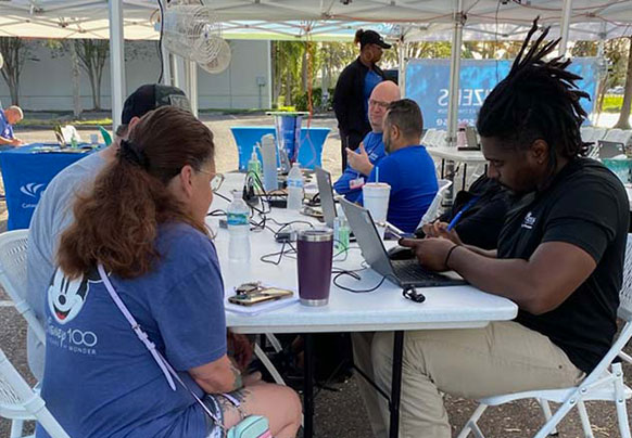 Citizens staff assisting policyholders after the storm